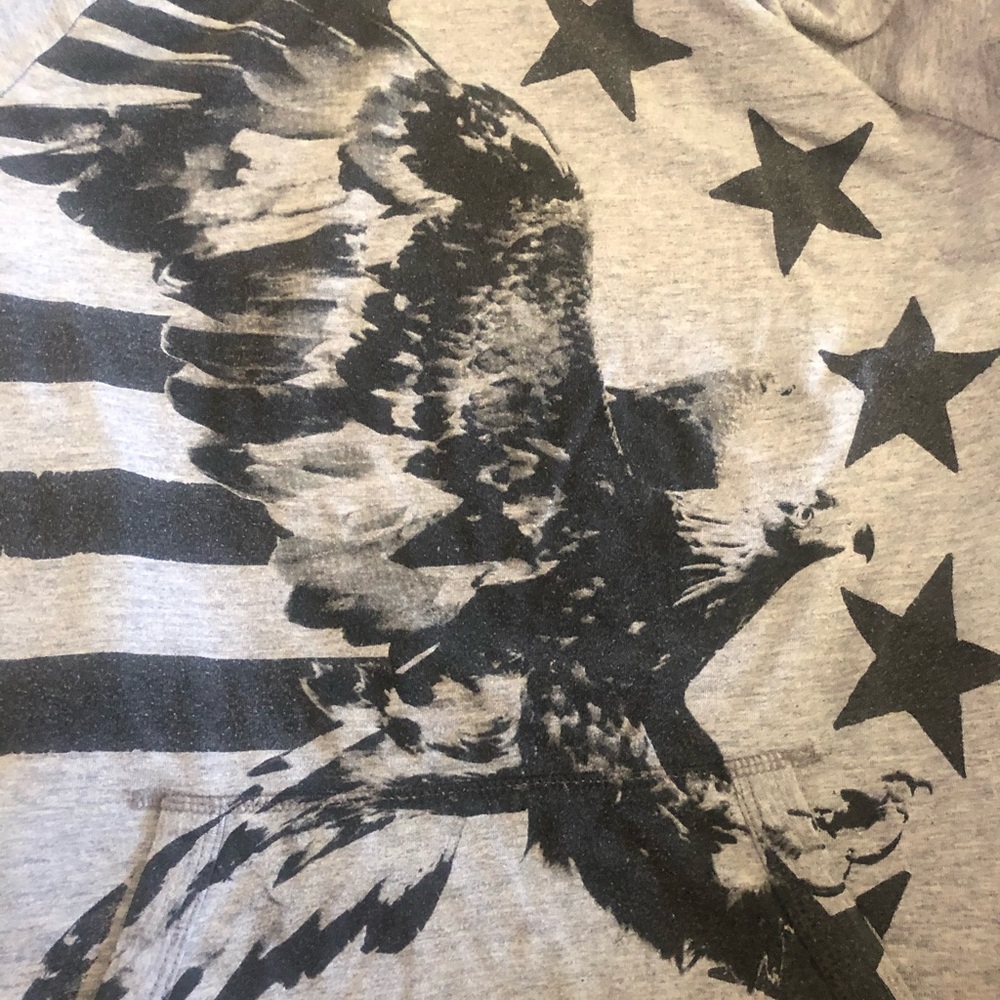 American Eagle- Hooded long sleeved t-shirt. Small